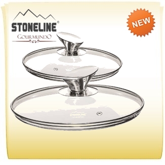 Stoneline® серия «Gourmundo» стеклянные крышки Ø18 см., Ø20 см., Ø24 см. с жаропрочным и ударостойким стеклом