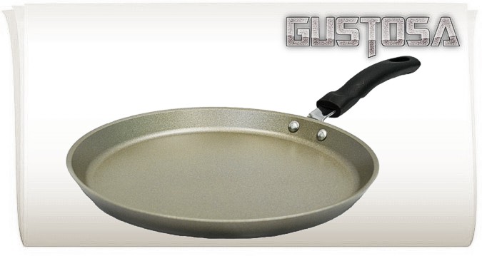 TVS Gustosa™ сковорода-блинница Ø25см., Высота 2,5 см. Объем 1,5 л. с покр. Plustek® Арт. GS17925